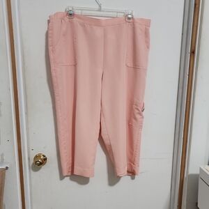 Peach Cropped Pants,  Size 16